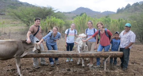 Dr. Maier with students and subjects in Nicaragua